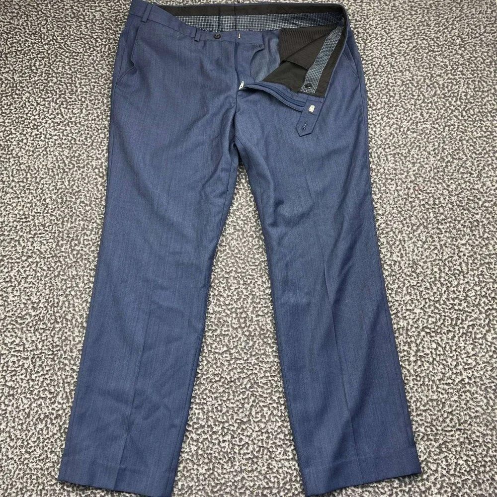 Lauren Ralph Lauren Dress Pants Men 38x30 Blue Slacks Pockets Wool Blend